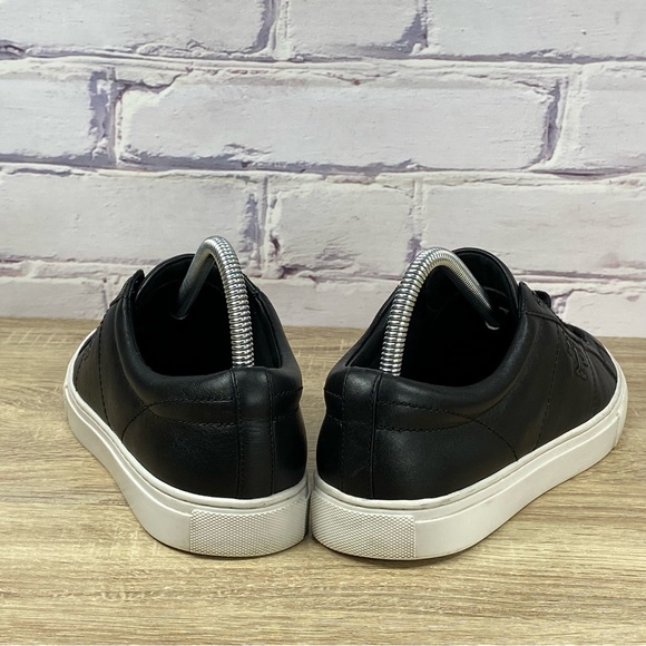 Tory Burch Amalia Black Leather Sneakers - Picture 4 of 10